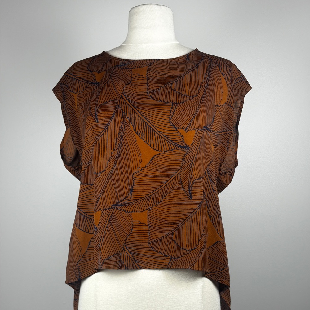 High Low Loose Blouse Tropical